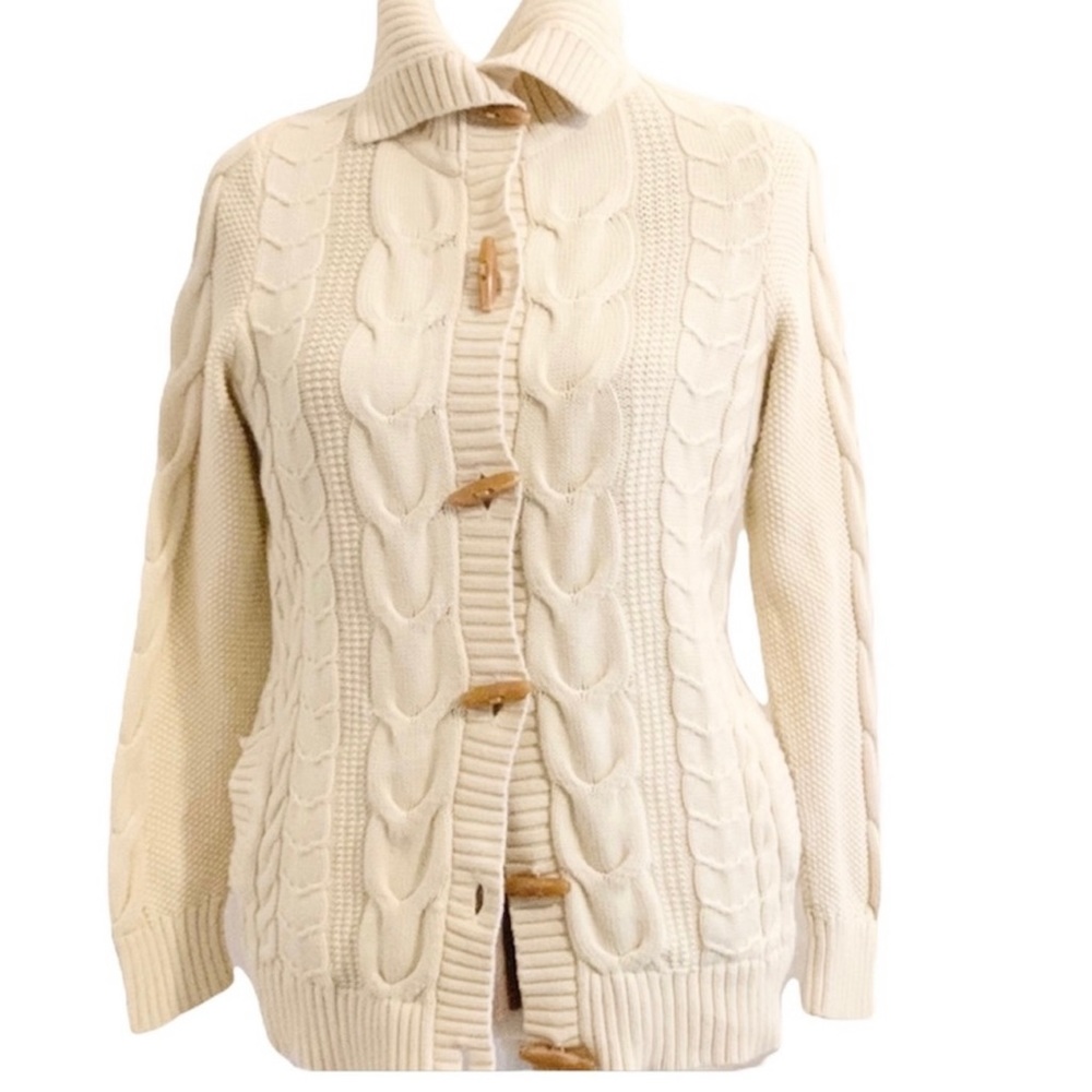 Original LL Bean Fisherman’s chunky Cardigan🍁